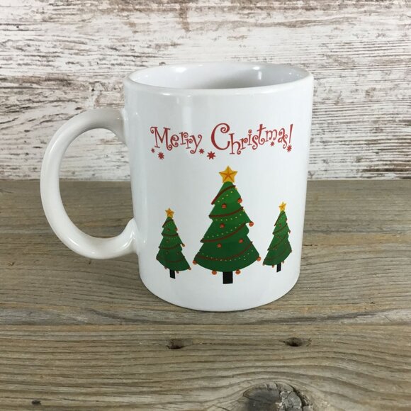 Merry Christmas Christmas Tree 11 oz Coffee Mug - Picture 1 of 4